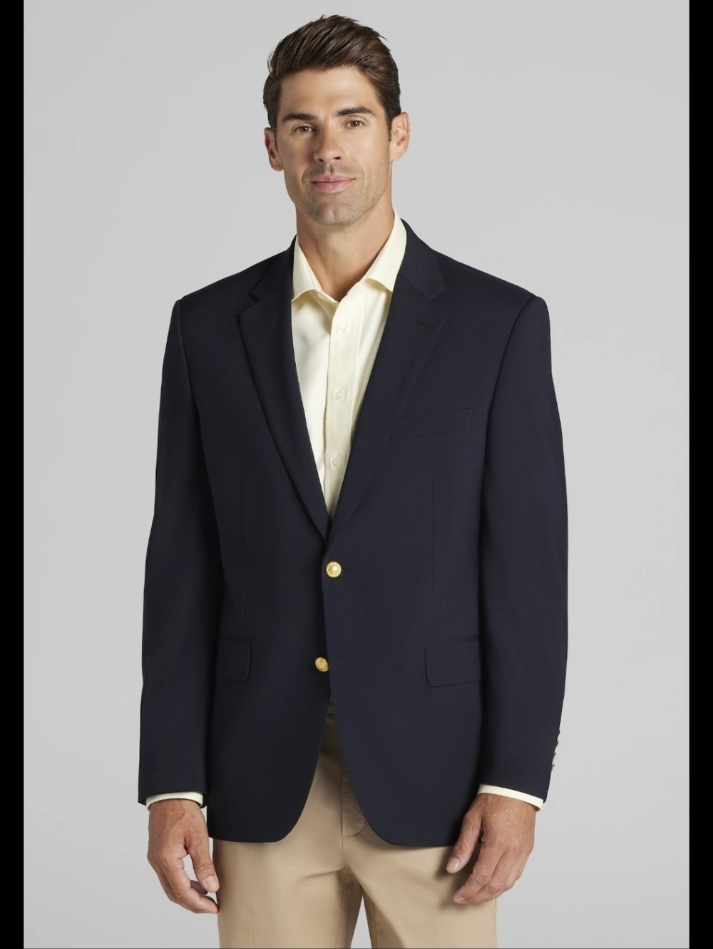 Joseph A Banks mens sport jacket w/elbow patches size tags removed   EUC